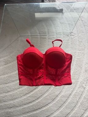 French Kiss Red Corset Top